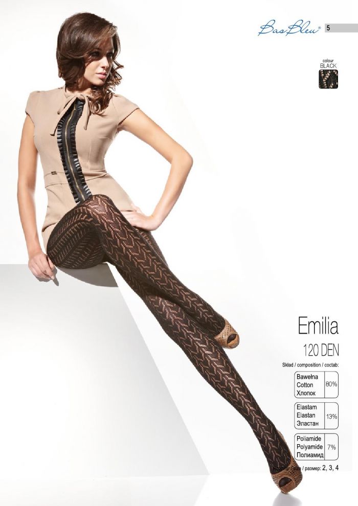 Bas Bleu Emilia 120 Denier Thickness, Classic | Pantyhose Library